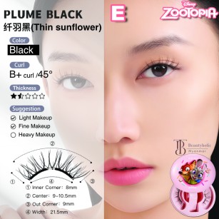 Plume Black (Thin Sunflower)
