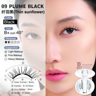 009 Plume Black (Thin Sunflower)